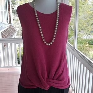 Splendid lightweight cotton sleeveless sweater